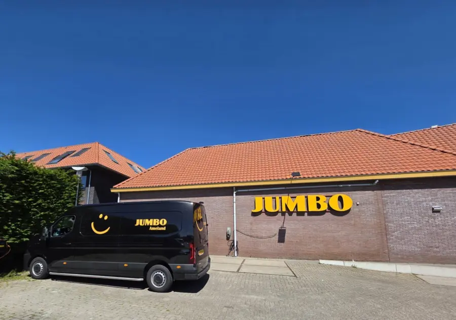 Der Lieferwagen von Jumbo Ameland